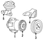 14100598 - Emission System: Secondary Air Injection Pump Pulley for GM Image