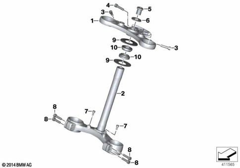 Telescopic Forks, Telelever for 2016 BMW-Motorrad C evolution #0