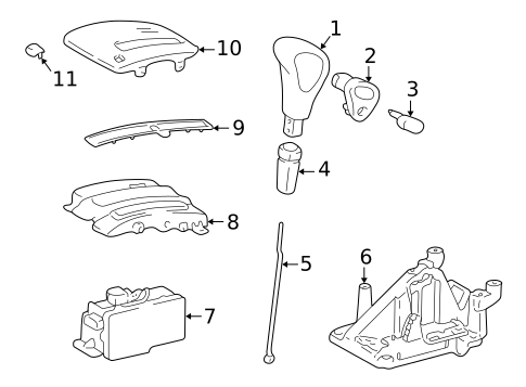 Shifter Housing for 2001 Lexus RX300 #0