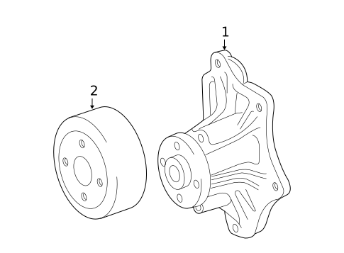 Water Pump for 2009 Toyota Corolla #0