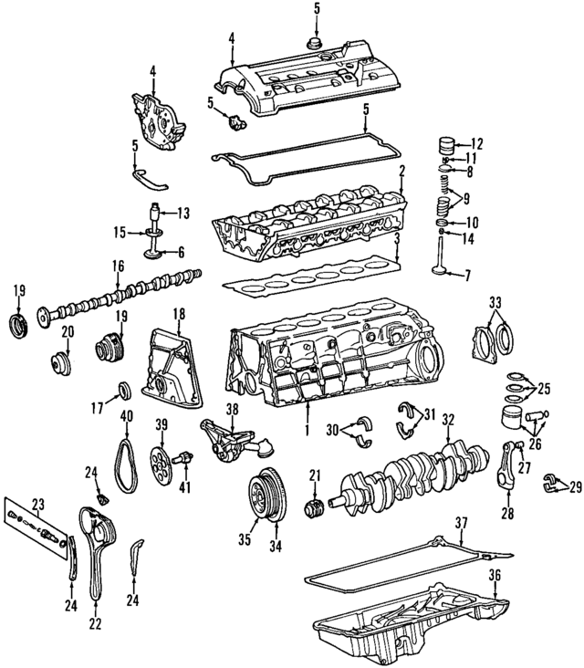 1040102808 - Engine: Cylinder Block for Mercedes-Benz Image
