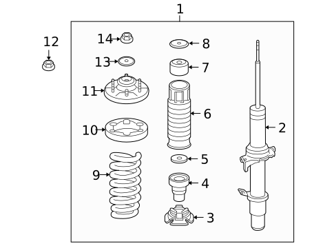 Struts & Components for 2009 Acura RL #1