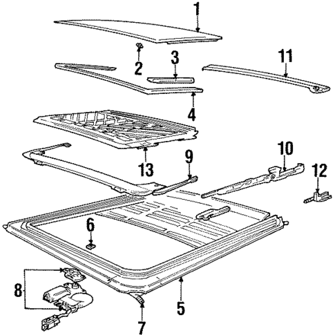 Sunroof for 1998 Mercury Mountaineer #0
