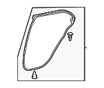 6787112590 - Body: Door Weather-strip for Toyota Image