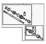49500A7650 - : Axle Assembly - Driver's Side (LH) for Kia: Forte5 Image