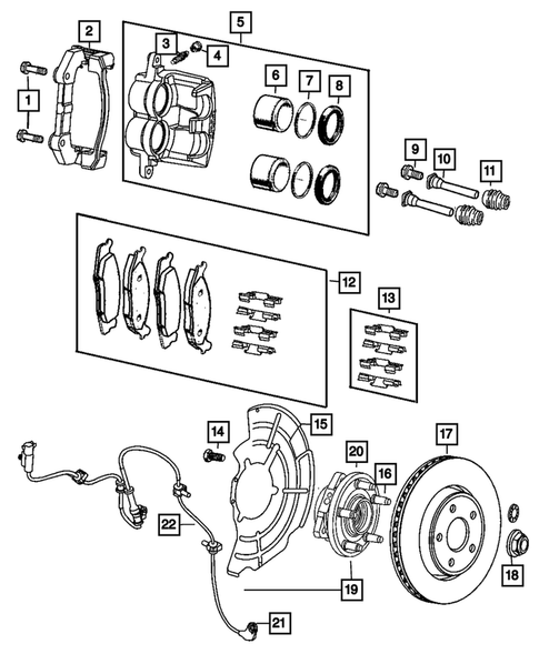 Front Brakes for 2005 Jeep Grand Cherokee #0