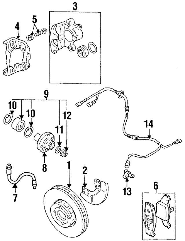 357698461CX - : Caliper for Volkswagen Image