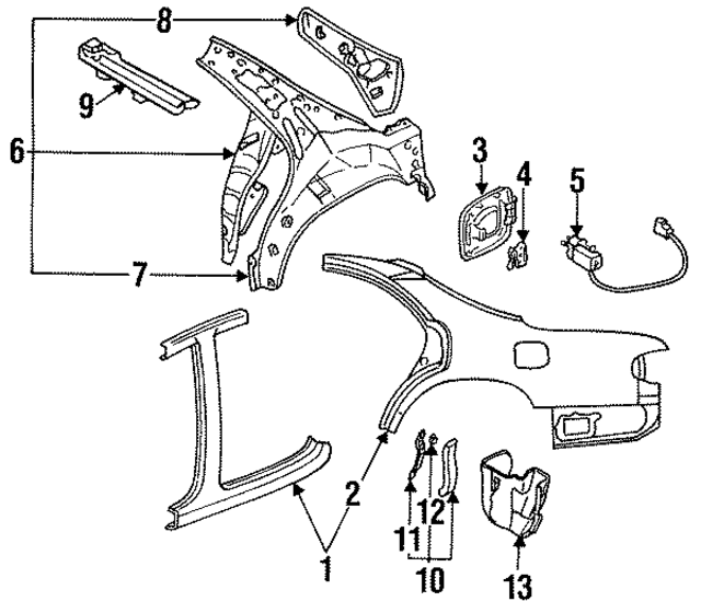 HG3051RJ0D25 - : Molding for Mazda Image