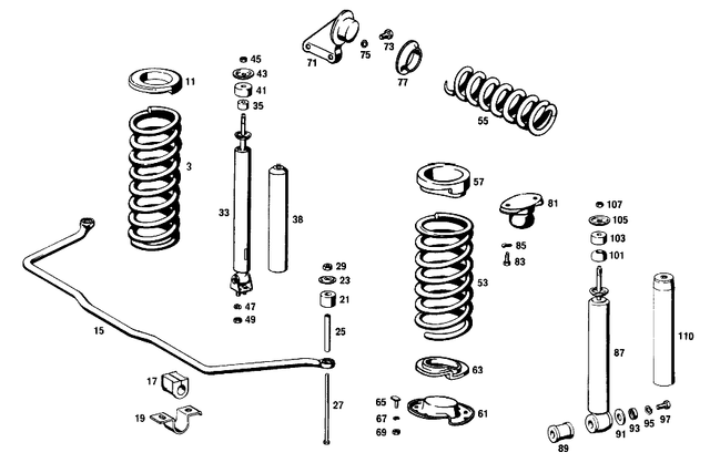 1083200131 - : Shock Absorber for Mercedes-Benz Image