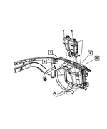 55055956AL - : Air Conditioning System Label for Dodge: Ram 1500, Ram 2500, Ram 3500 Image