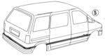F19Z1220000AP - Body: Stripe Tape for Ford: Aerostar Image