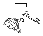 1300A011 - Cooling System: Water Pump Assembly for Mitsubishi Image