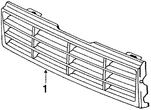 Grille & Components for 1986 Nissan Stanza #0