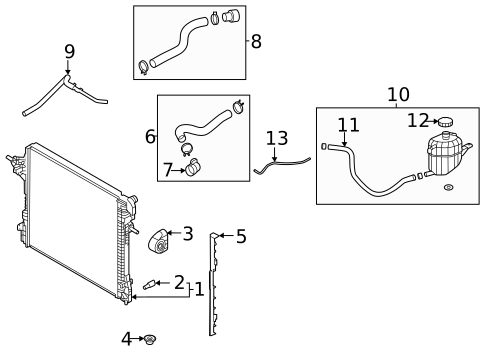 Radiator & Components for 2023 Genesis GV80 #1