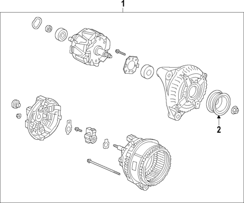 Alternator for 2016 Honda HR-V #1