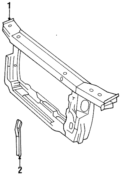 Radiator Support for 1991 Chevrolet Lumina #0