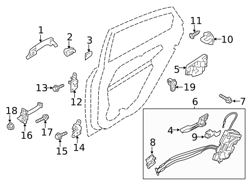 Lock & Hardware for 2015 Kia Optima #2