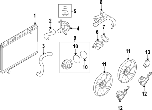 Cooling System for 2014 Nissan GT-R #0