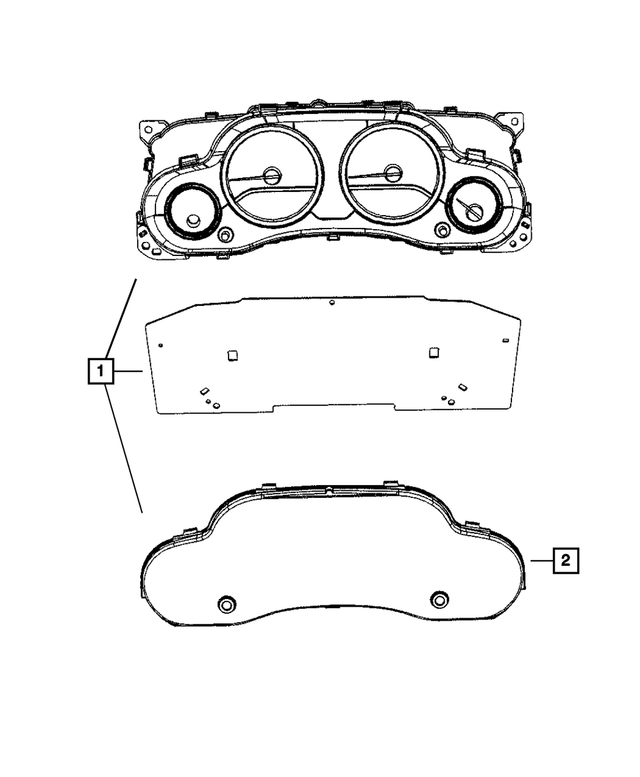 56054441AC - Electrical: Instrument Panel Cluster for Mopar Image image