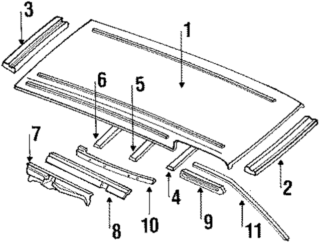 7323017C00 - : Roof Rail for Nissan Image