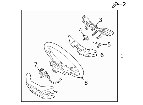 Steering Wheel & Trim for 2019 Kia Sorento #0