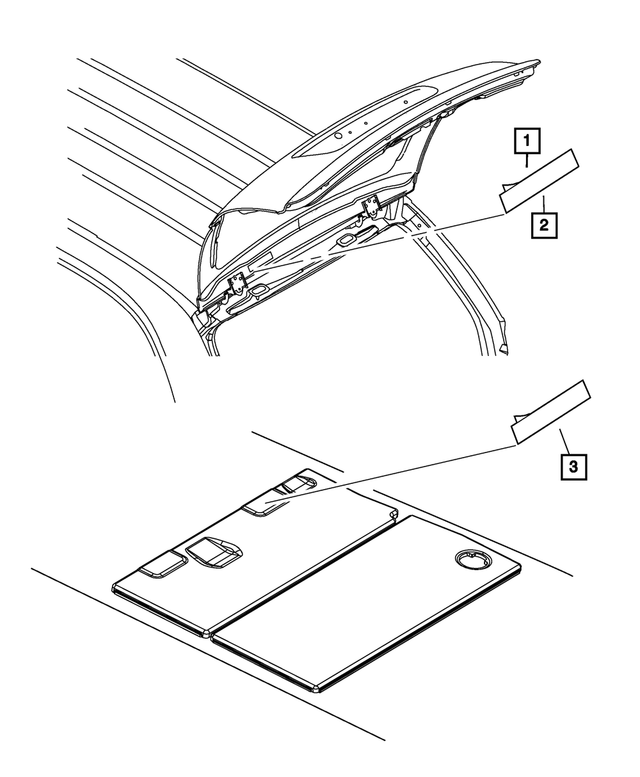 5056223AA - Labels: Fire-extinguisher Warning Label for Mopar Image