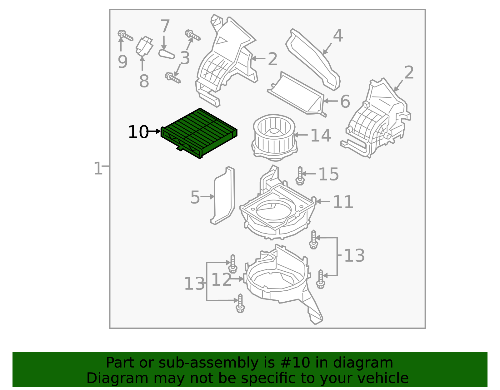 BDGF61J6X - Genuine OEM Cabin Air Filter - Mazda Swag