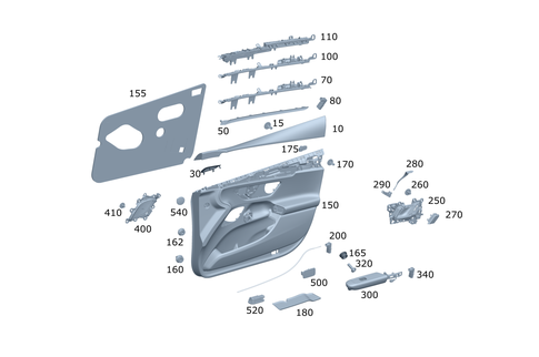 Front Door Trim for 2024 Mercedes-Benz EQE 500 #0
