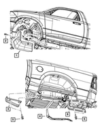 5182171AC - Exterior Ornamentation: Front Fender Spat, Left for Dodge: Ram 3500 | Ram: 3500 Image