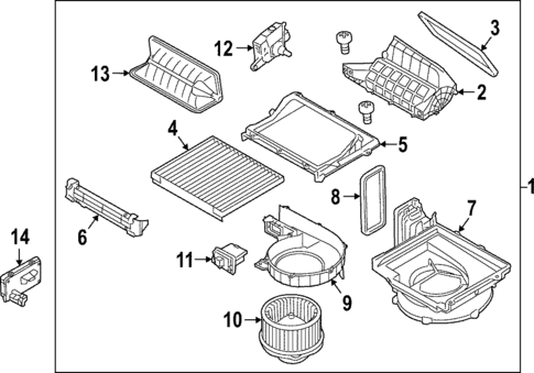 Blower Motor & Fan for 2021 Genesis G70 #0