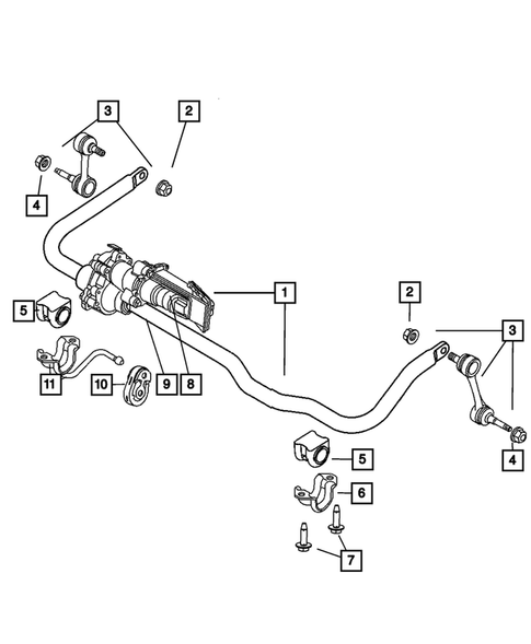 Front Stabilizer Bar for 2008 Dodge Ram 2500 #0