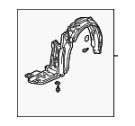74151S3MA00 - Body: Fender Liner for Acura Image