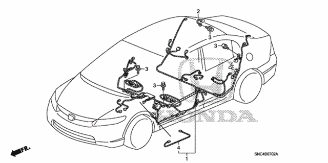 Wire Harness (3) for 2007 Honda Civic #0