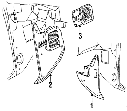 Interior Trim - Cab for 1993 Dodge W150 #2