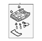 8120853100A0 - : Map Lamp Assembly for Lexus: IS200t, IS250, IS300, IS350 Image