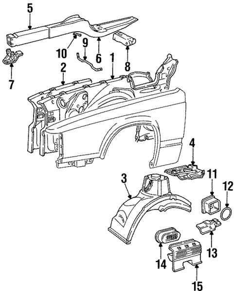 Structural Components & Rails for 1994 Volvo 960 #0