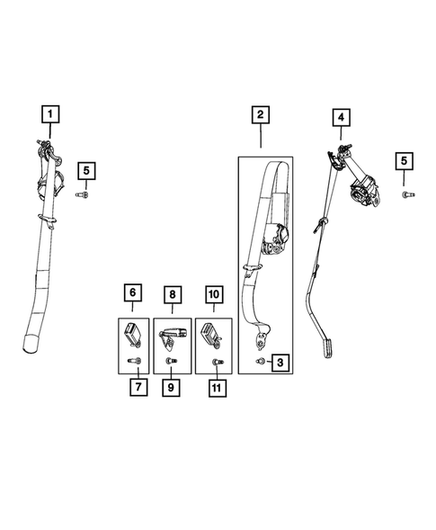 Seat Belts for 2022 Jeep Cherokee #0