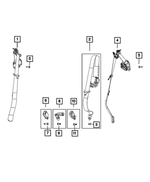 6MH88DX9AA - Restraints: 2nd Row Outer Seat Belt for Mopar Image