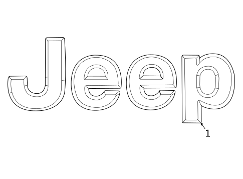 Exterior Trim - Hood for 2022 Jeep Grand Cherokee L #0