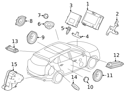 Antenna & Radio for 2023 Acura MDX | OEM Parts Online