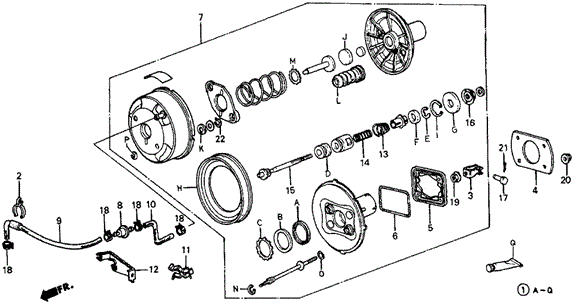 Vacuum Booster for 1985 Honda Civic #0