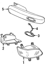 4897364AB - Electrical: Tail Lamp Assembly for Chrysler: Prowler Image