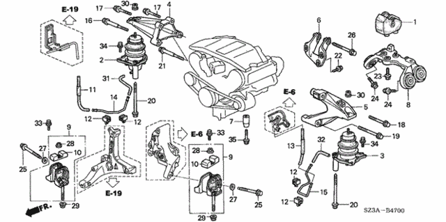 Engine Mounts for 2004 Acura RL #0