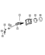 6504076 - Steering: Hex Nut-coned Washer Nut And Washer for Mopar Image