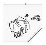 MN117112 - Electrical: Fog Lamp Assembly for Mitsubishi: Montero Image