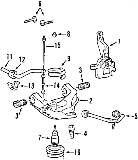 Stabilizer Bar & Components for 1999 Ford Ranger #3