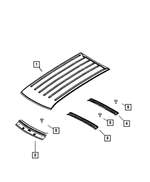 55176995AB - Body Sheet Metal Except Doors: Roof Panel for Jeep: Liberty Image