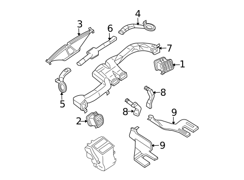 Ducts for 2002 Nissan Sentra #0