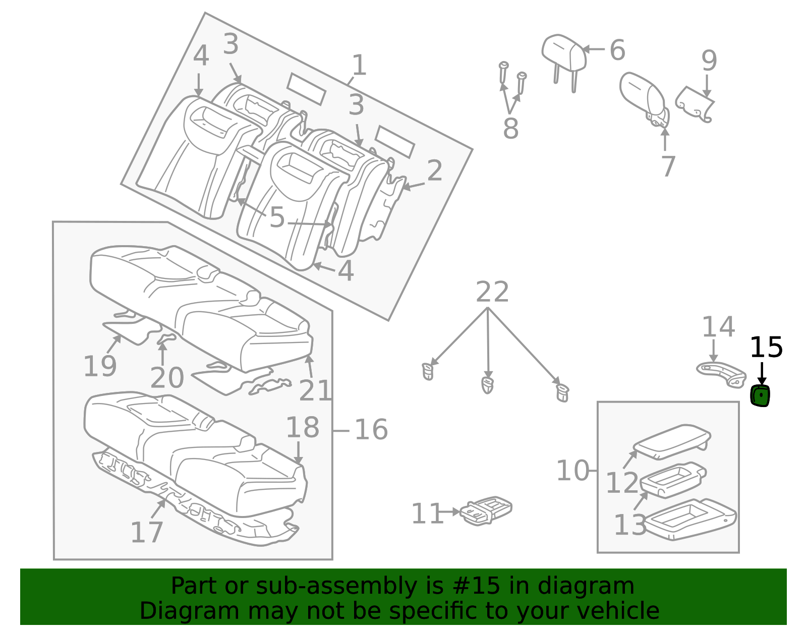 72868-50080-A2 - High-Quality Console Armrest Cap for 2001-2003 Lexus ...