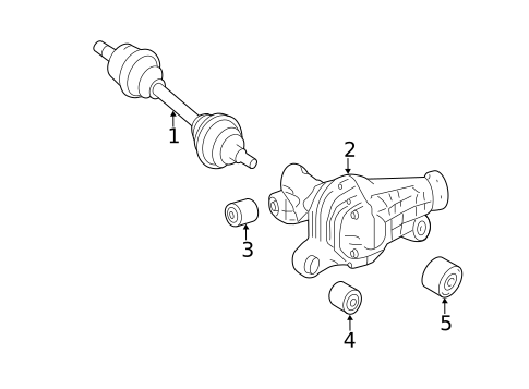 Carrier & Front Axles for 2012 Mercedes-Benz R350 #0